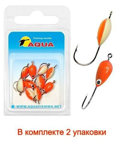 Мормышка фосфорная №06, крючок №12 (2 упакпо 10 шт) 0,08g