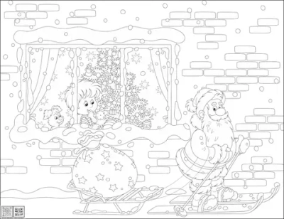 Цифровое панно ID Wall Раскраска "Новогодние подарки"