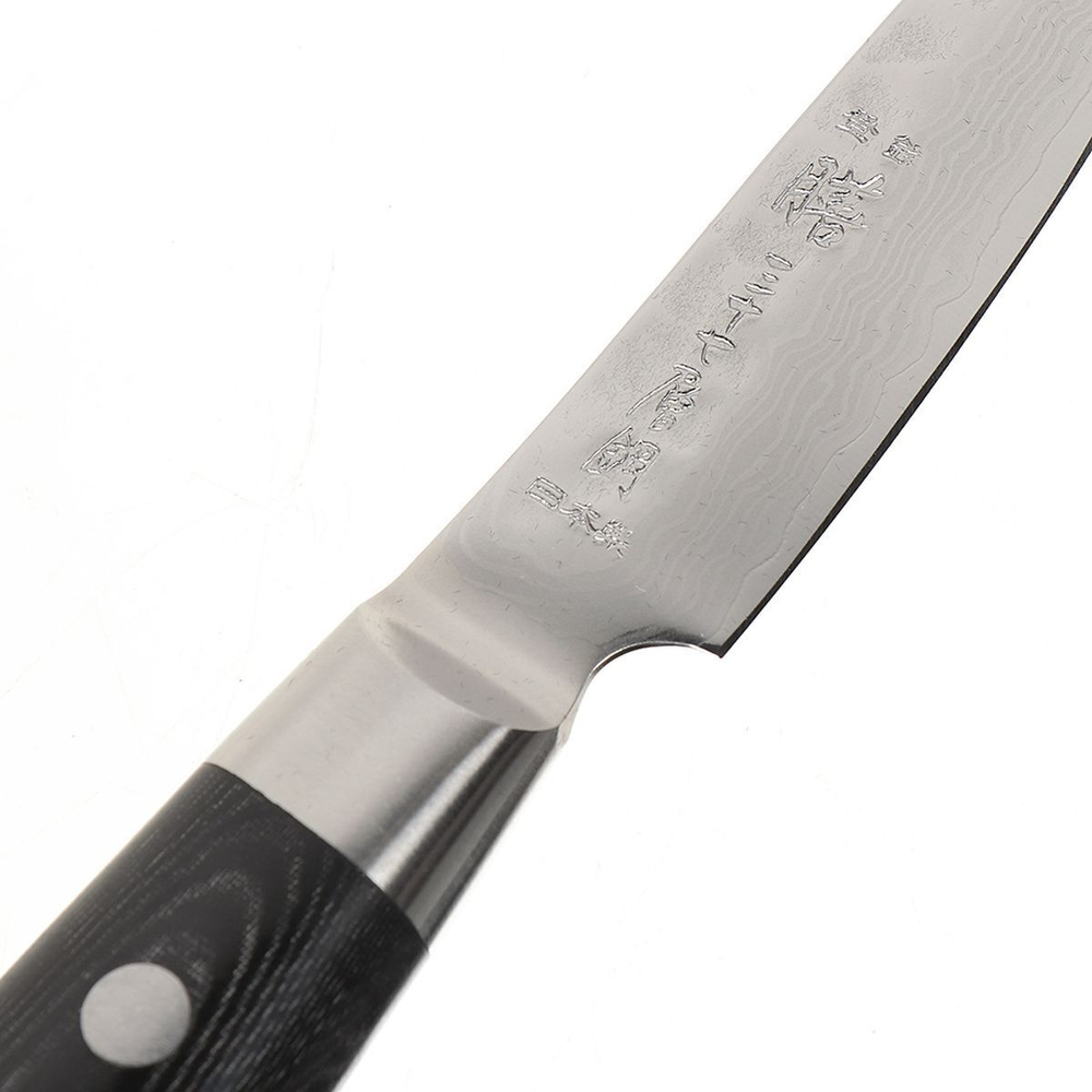 Нож кухонный Yaxell, для овощей, дамасская сталь, 8 см, рук композит, YA35503