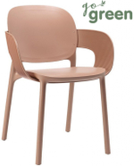 Кресло пластиковое Scab Design Hug Go Green, карамель