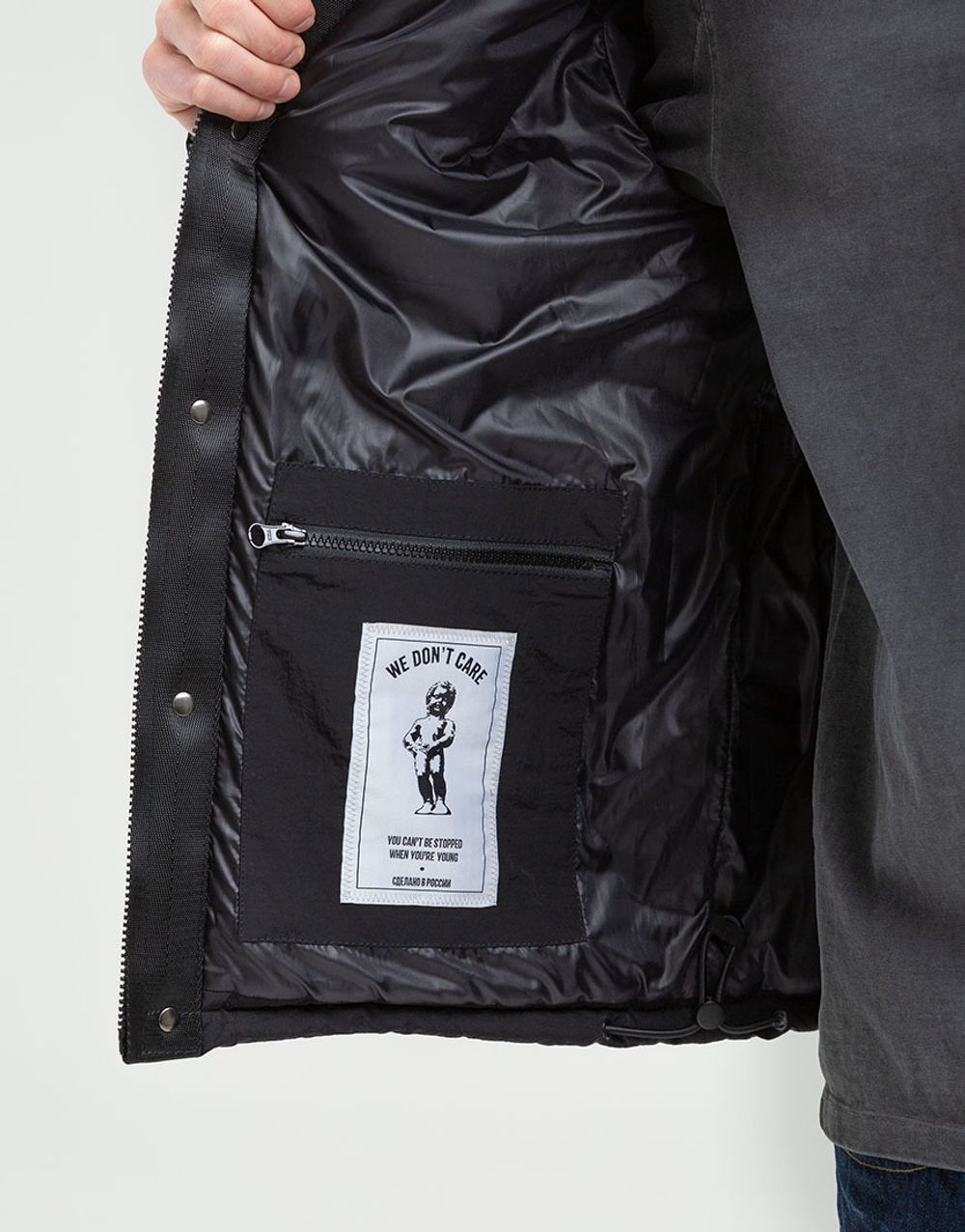 Куртка We Don’t Care Short Puffer Jacket Black