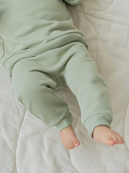 Джоггеры "Шалфей" утепленные 0+