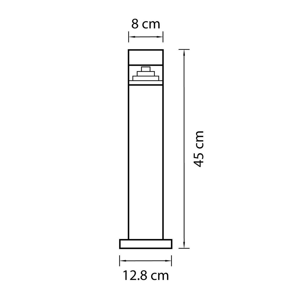 Уличный наземный низкий светильник Lightstar 377907