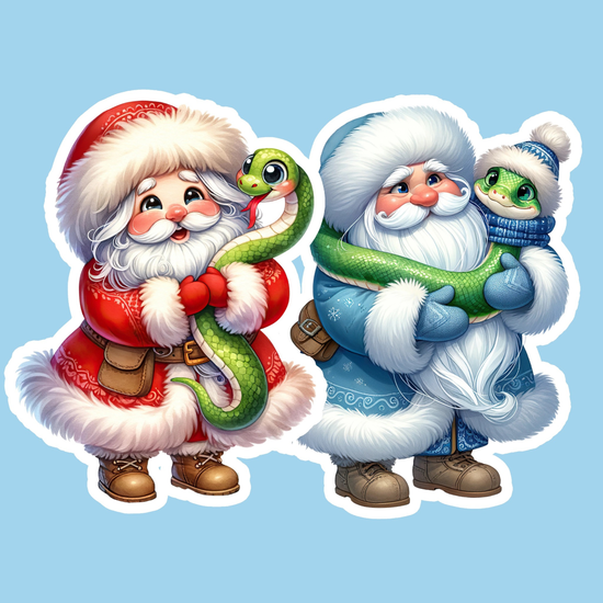 Пряники с дедом морозом и змеей 2025