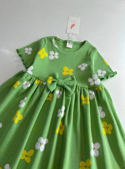 Весенние цветы - платье для девочек 2 600 тг./шт. (оптом - цена за 5 размеров)