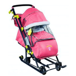 Коляска комбинированная "Ника детям 7-7" (НД7-7/2 дизайн в джинсовом стиле красный)