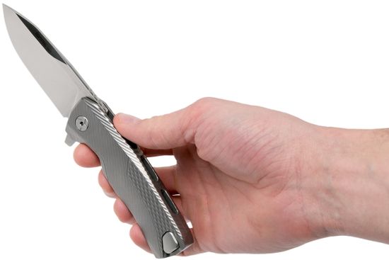 Складной нож Lion Steel "ROK-G" L/ROK G c клинком из стали Böhler M390 Microclean®, рукоять титан