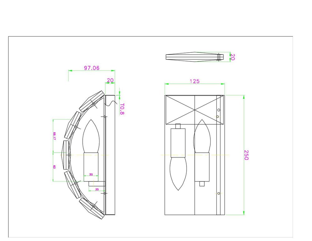 Бра Divinare Chara 3508/02 AP-2