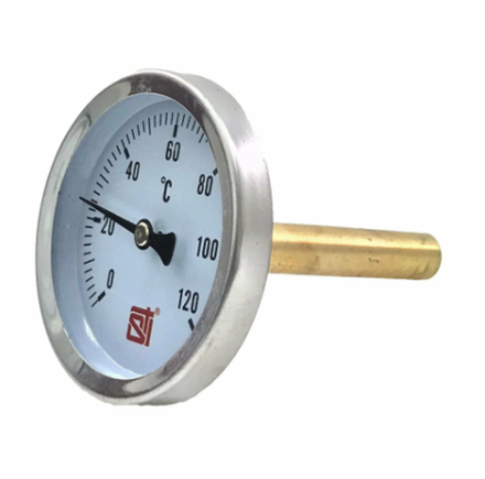 Термометр биметалл STI D80 погружной, гильза 50мм (G1/2)