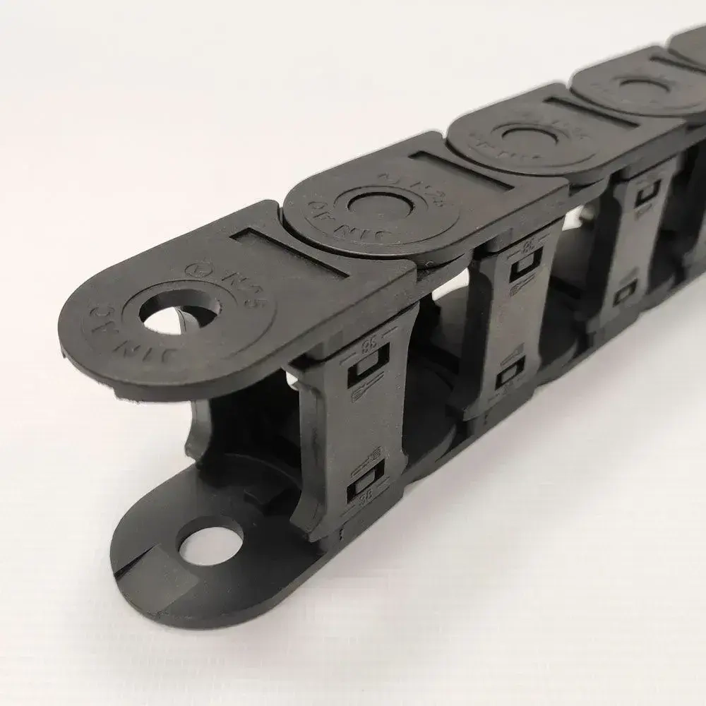 Гибкий кабель-канал 25х38 мм открытый для ЧПУ станков, 1 метр