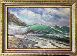 Беляев В.В. Солнечная волна. Холст, масло. Россия, 2021 г.