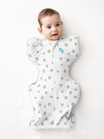 Комбинезон-мешок 1-го этапа Love To Dream Swaddle UP Bamboo LITE. Кремовый. Суперзвезда 0,2 TOG