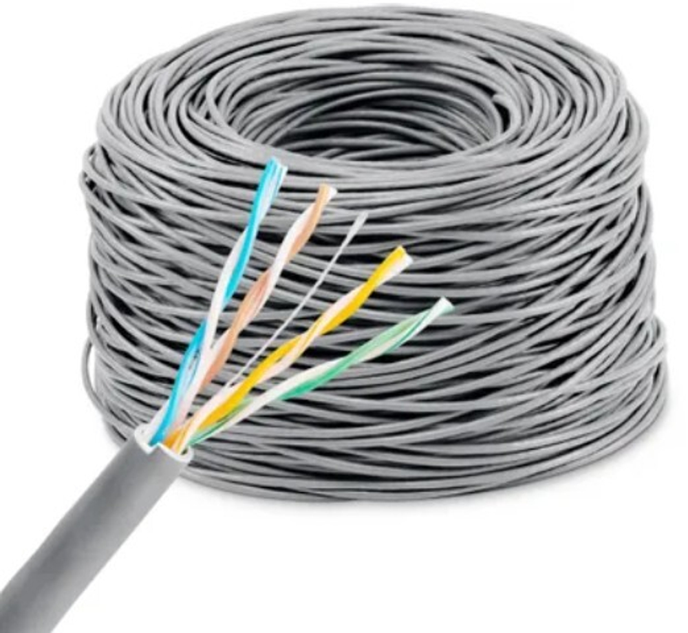 Кабель витая пара U/UTP 5e кат. 4 пары KINGPRICE KP-UTP-C5E-0.5MM-CU-305M