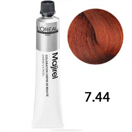 L'Oreal Professionnel Majirel 7.44 блондин медный интенсивный 50мл