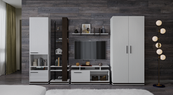 Гостиная Модена. Комплект 3, ясень анкор светлый