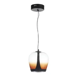 SL6014.413.01 Светильник подвесной ST-Luce Черный/Коричневый, Черный LED 1*17W 3000K RIPPLE