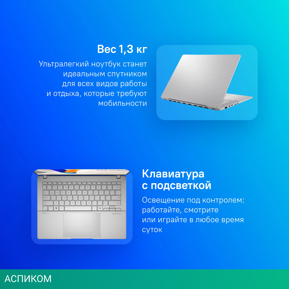 Ноутбук Asus VivoBook S14 OLED M5406WA-PP086W