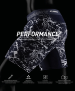 Мужские трусы шорты удлиненные Atlantic, 1 шт. в уп., бамбук, темно-синие, MH-1206