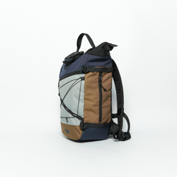 Рюкзак Rolltop Grubo 500 M светло-серый/бежево-коричневый/чернильный