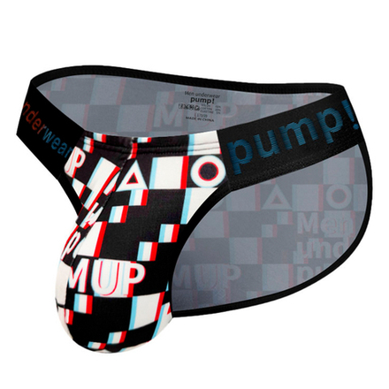 Мужские трусы танга черные PUMP! MP2117-2