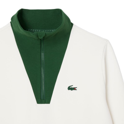 Женская Кофта теннисная Lacoste Heritage UV Protect - white/green