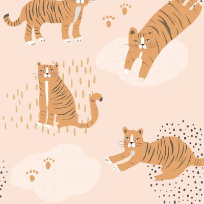 тигры на светлом