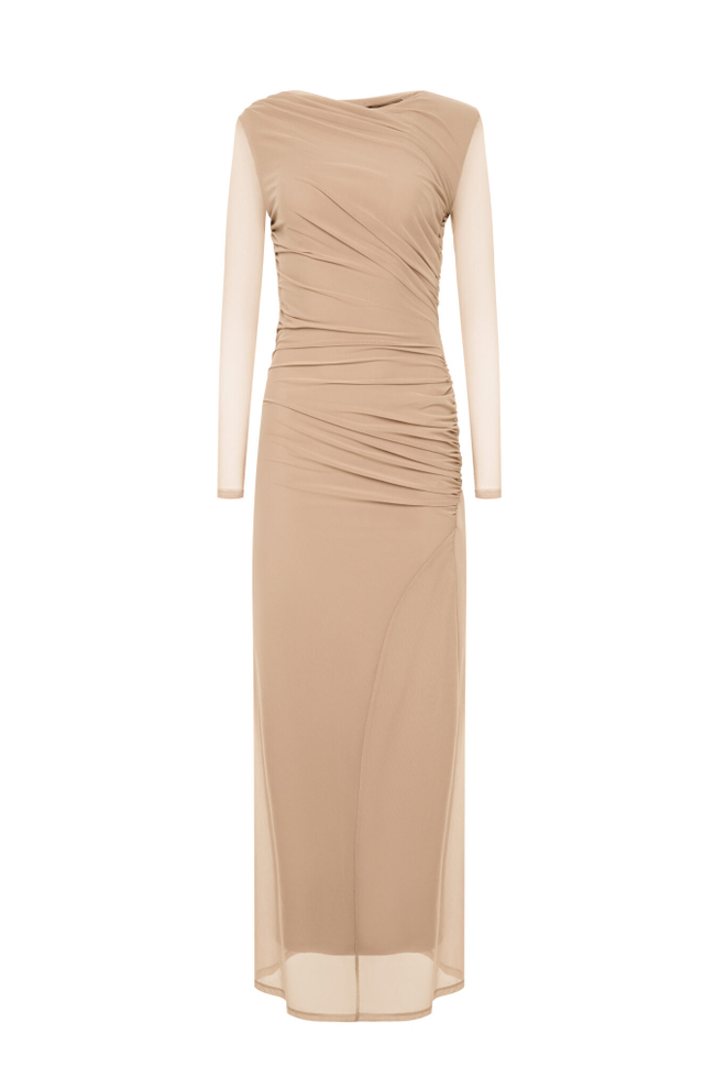 Платье maxi с драпировками Sense