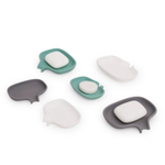 Мыльница с носиком для слива мятная