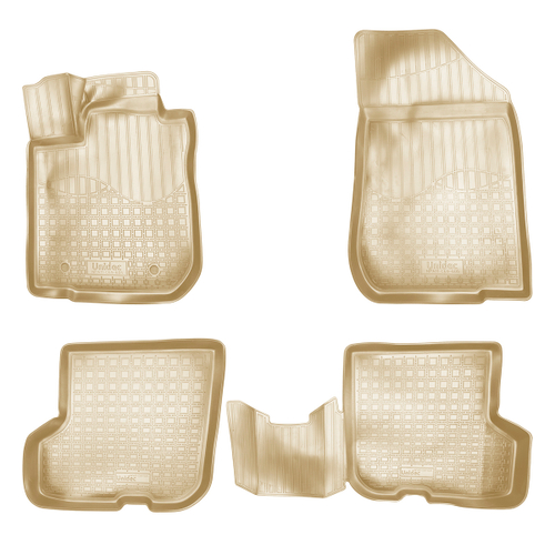 Ковры в салон Norplast/Unidec для Renault Sandero в кузове B52 (2014-)Полиуретан,Бежевый, арт.NPA11-C69-605-B