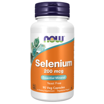 Now Foods Selenium 200 mcg 90 veg capsules, Селен