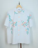 Рубашка Soeurs с Вышитыми Птицами белая