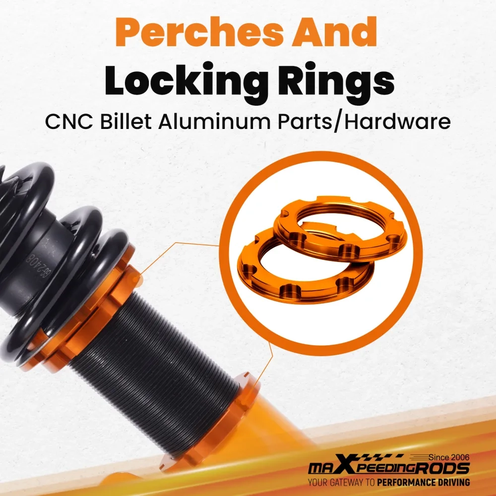 Maxpeedingrods 24 Way Damper Coilover Shock Strut подходит для автомобиля BMW 3 2-door Convertible (E46) 00-07 lowering kit