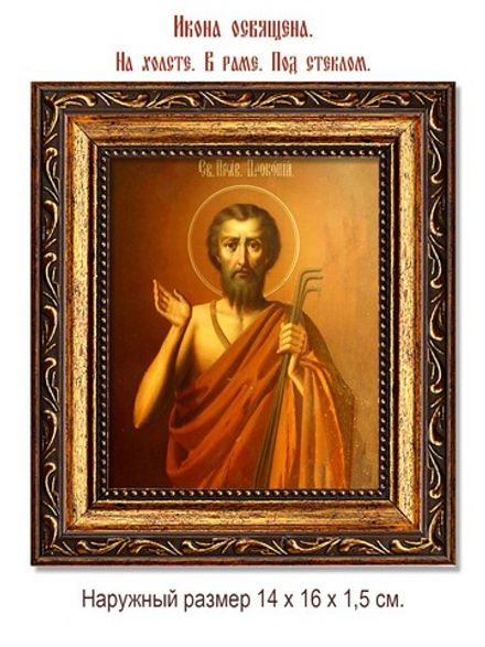 Прокопий Устюжский Праведный. Икона на холсте.