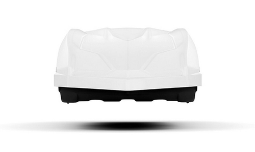 Автобокс на крышу автомобиля "Cybort Inception" 480 л, двухсторонний (белый металлик) / ТюнАвто