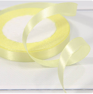 Лента атласная 1,2 см Канареечная