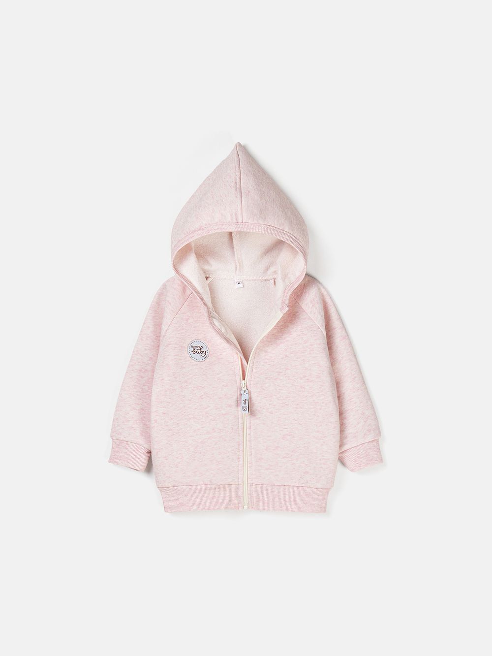 Костюм с толстовкой "Розовый меланж" утепленный 0+