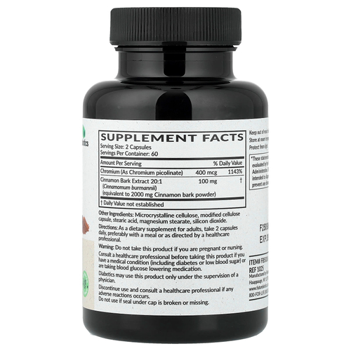 Futurebiotics, корица с пиколинат хрома, 120 вегетарианских капсул
