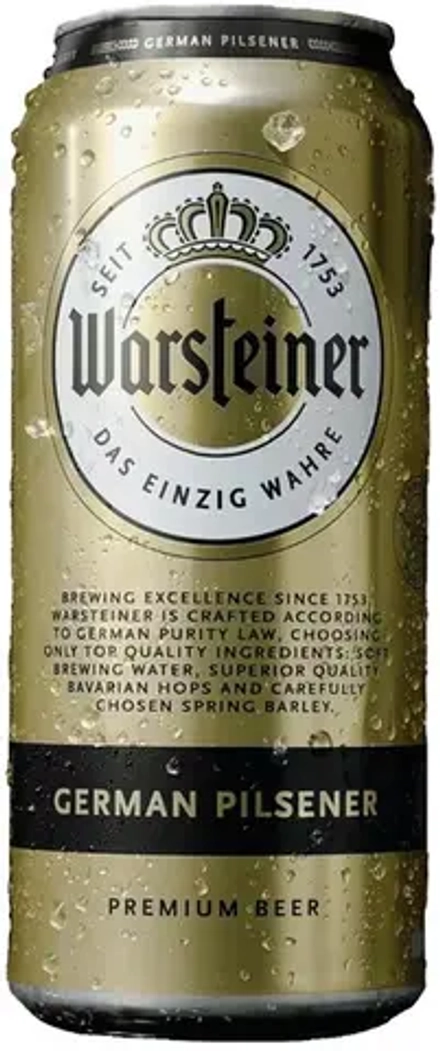 Пиво Варштайнер Премиум / Warsteiner Premium 0.473 - банка