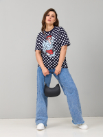 Футболка Фк-193/тсиний-горохпарижанка-п