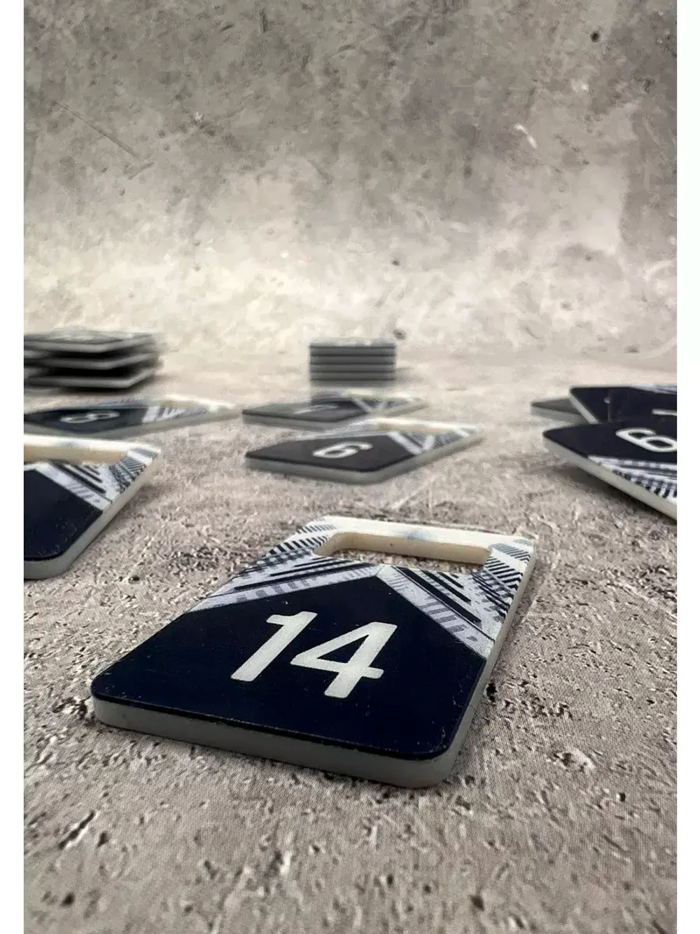 Номерки для ключей акрил 3х5 см