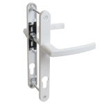 Комплект ручек БУЛАТ РФ 85.25.02.9016 УРАЛ белая с пружин. м/о 85 для узкопроф.