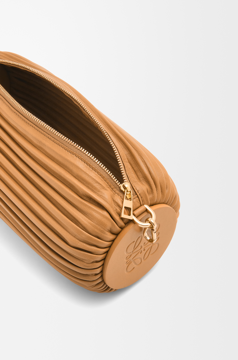 Loewe Сумка-браслет из плиссированной кожи ягненка наппа, светло-коричневый