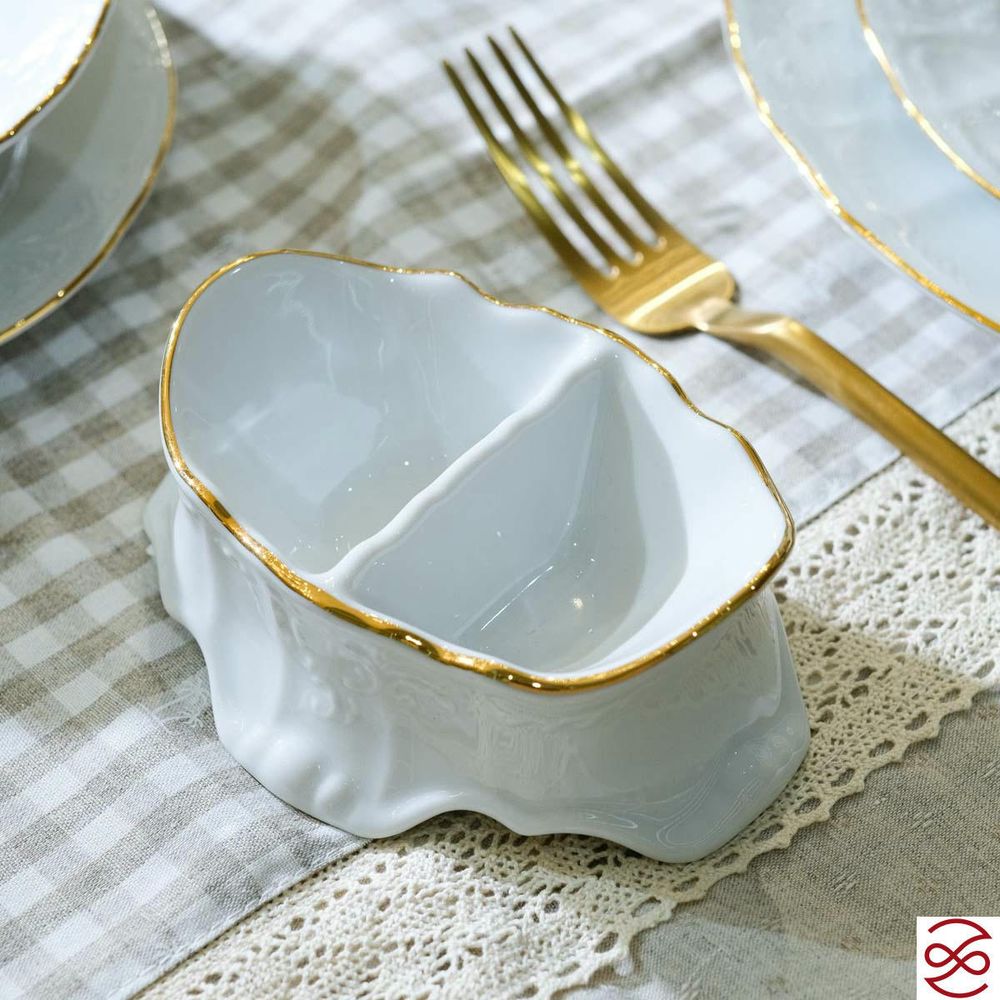 Прибор для специй двойной Bernadotte Белый узор