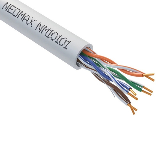 Кабель NeoMax UTP, 4 пары, кат 5е, PVC, 24AWG, медь, 305м (NM10101)