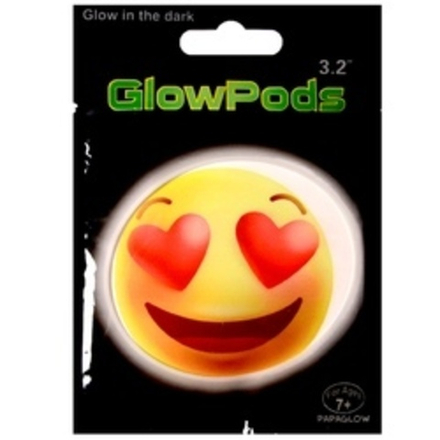 Светящаяся наклейка Смайл (влюбленный)