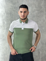 [m]Футболка поло двухцвет ФПМ0004