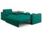 Диван угловой с Баром Неаполь 1,8 - Velutto 33 изумрудный/ коричневая накладка