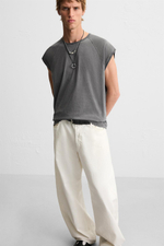 Топ relaxed fit без рукавов