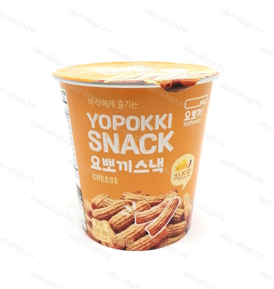 Снэк сырный вкус YOPOKKI SNACK CHEESE, Корея, 50 гр.