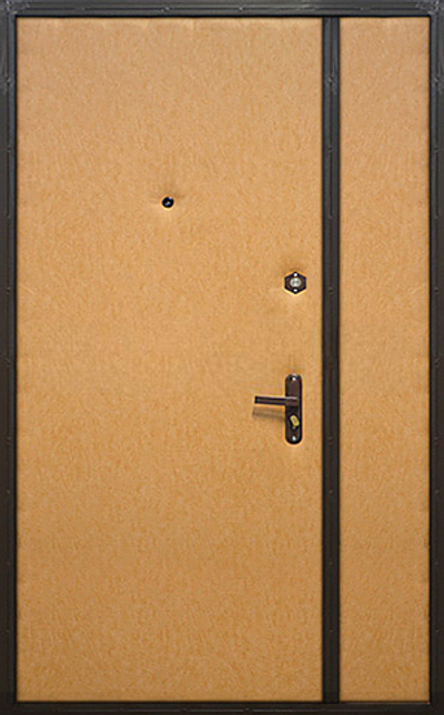Полуторная дверь с порошковым напылением - 882